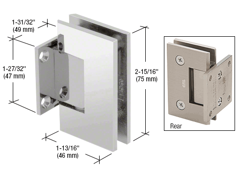chrome-junior-geneva-574-series-wall-mount-short-back-plate-hinge-with-5-degree-pin-preset