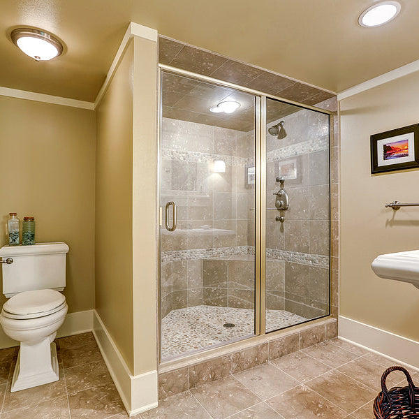 offset shower door hinges - Bathroom-Interior-With-Walk-In
