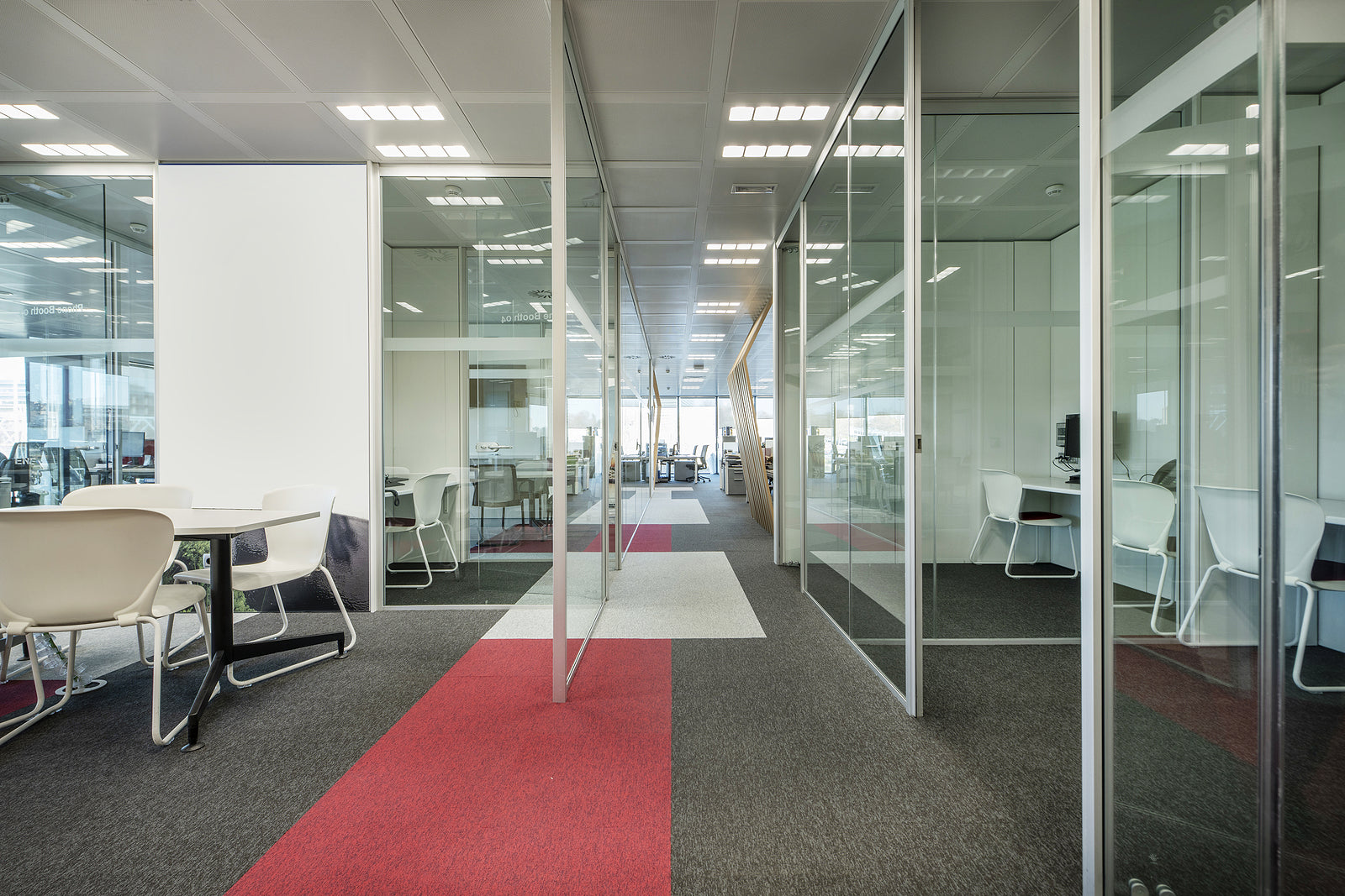 stainless steel glass clamps - Work offices with glass partitions