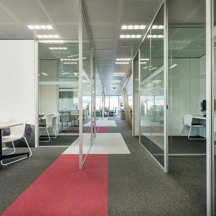 stainless steel glass clamps - Work offices with glass partitions