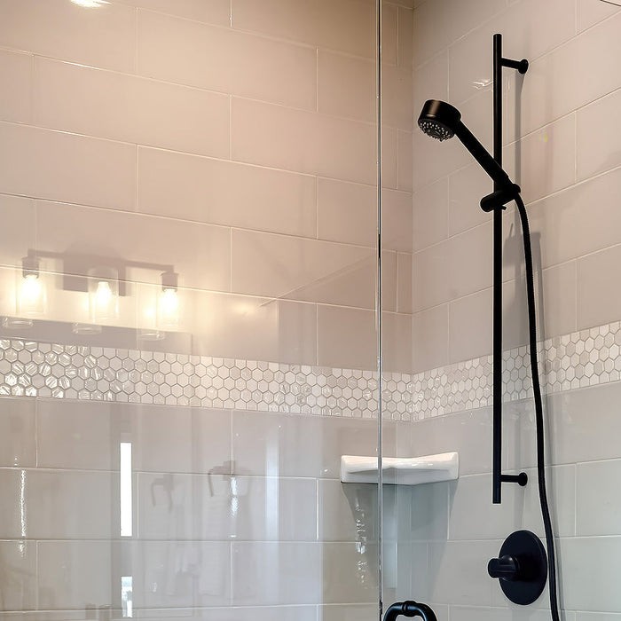 u channel for glass - Panorama Shower stall with half glass enclosure