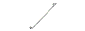 OR Oval Round Single-Sided Shower Door Towel Bars