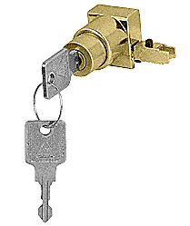 End Cap Sliding Door Lock - Keyed Alike