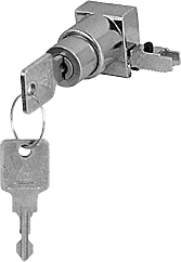 End Cap Sliding Door Lock - Keyed Alike