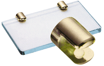 No-Drill Round Glass Shelf Clamps for 12 mm Glass