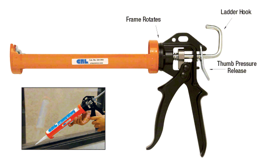 12:1 Ratio Strap Frame Caulking Gun