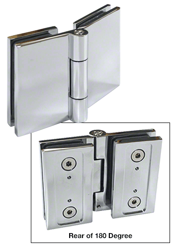 Polished Chrome Altea Series 135 Glass to Glass Hinge 6mm to