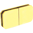 Gold Plated Monaco Series 180 Degree Split Face Glass-to-Glass Clamp