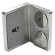 Brushed Nickel Riviera Fixed Panel Clamp