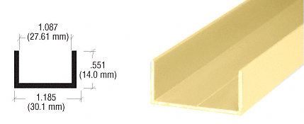 Single Aluminium Extrusion U Channel