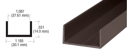 Single Aluminium Extrusion U Channel