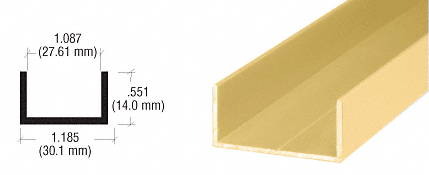 Single Aluminium Extrusion U Channel