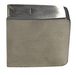 Brushed Stainless Steel Square 42.4 mm Radius Back Glass Clamp 55 x 55 mm for Laminated Glass