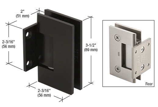 geneva-074-wall-mount-short-back-plate-hinge