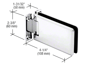 chrome-grande-037-series-wall-mount-standard-back-plate-hinge