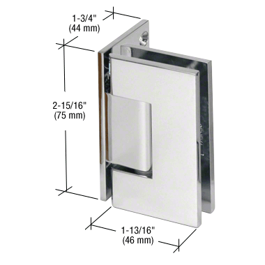 chrome-junior-geneva-344-series-adjustable-wall-mount-offset-back-plate-hinge
