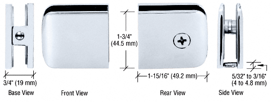 Roman Series Fixed Panel U-Clamps