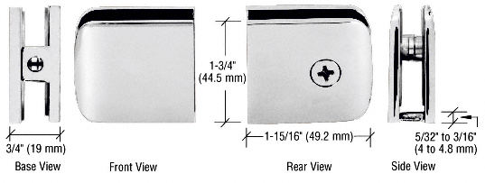 Roman Series Fixed Panel U-Clamps