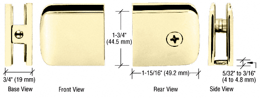 Roman Series Fixed Panel U-Clamps