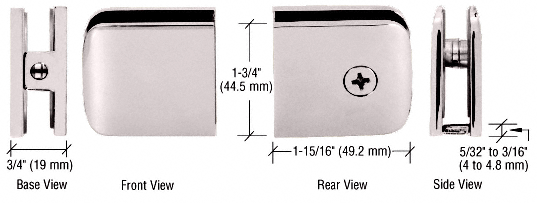 Roman Series Fixed Panel U-Clamps