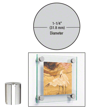 1-1/4" (32 mm) Diameter x 1-1/2" (38 mm) Long Standoff Bases
