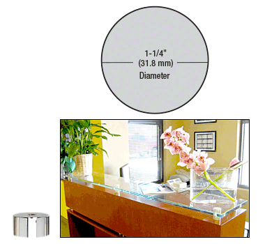 1-1/4" (32 mm) Diameter x 1/2" (12.7 mm) Long Standoff Bases