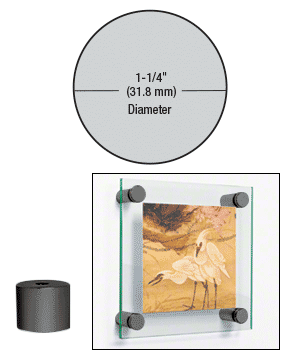 1-1/4" (32 mm) Diameter x 1" (25 mm) Long Standoff Bases