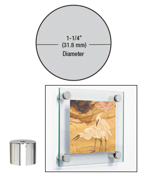 1-1/4" (32 mm) Diameter x 1" (25 mm) Long Standoff Bases