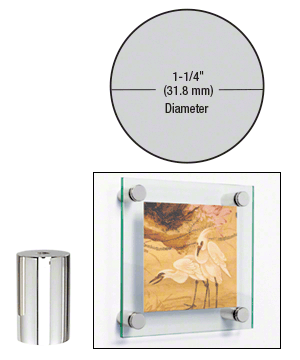 1-1/4" (32 mm) Diameter x 2" (51 mm) Long Standoff Bases