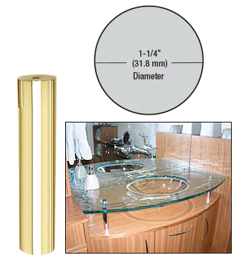 1-1/4" (32 mm) Diameter x 6" (152.4 mm) Long Standoff Bases