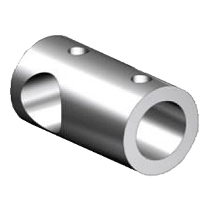 Polished Chrome Round T Connector