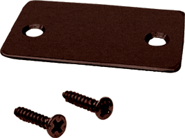 End Cap with Screws for Shallow U-Channel