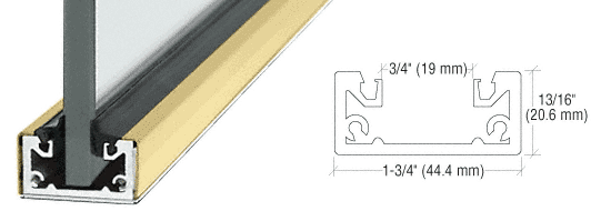 3 metre Shallow U Channel For 10 to 12 mm Glass