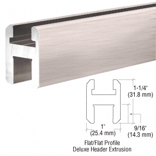 95" (2.41 m) Flat/Flat Profile Deluxe Header Kits