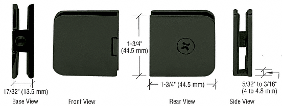 Junior Traditional Style Fixed Panel U-Clamps