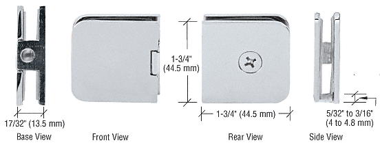 Junior Traditional Style Fixed Panel U-Clamps