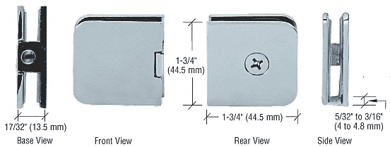 Junior Traditional Style Fixed Panel U-Clamps