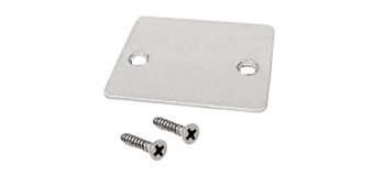 End Cap with Screws For Roll-In Top Load U Channels